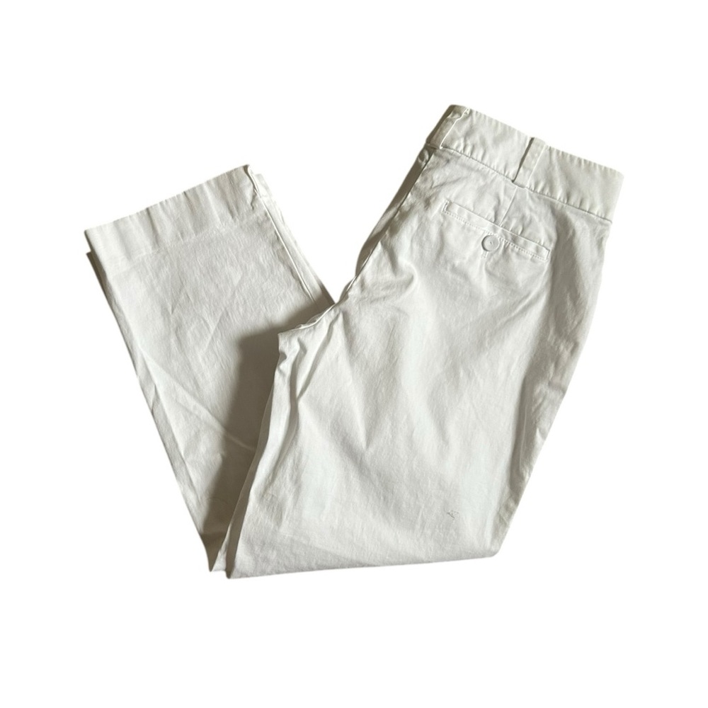 Talbots Dress Pants Womens Size 6 Signature White Chino Pants Business Casual